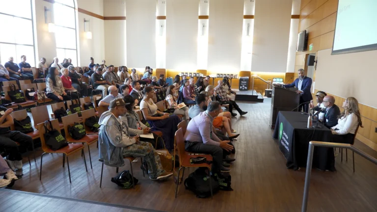 Fair Chance event with various speakers.